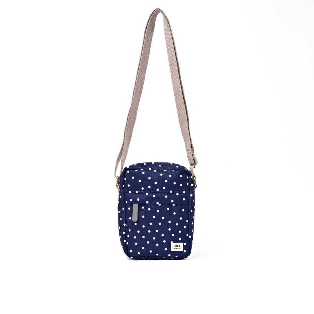 Bond Pocket Crossbody Bag in Navy Polka Dot - RUTHERFORD & Co