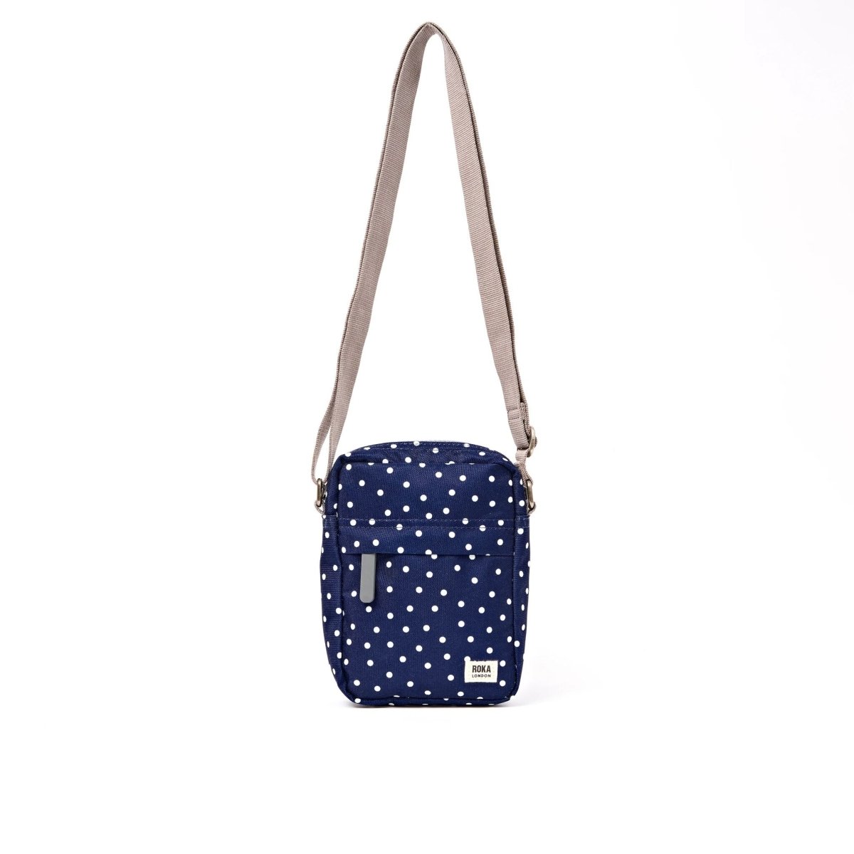 Bond Pocket Crossbody Bag in Navy Polka Dot - RUTHERFORD & Co