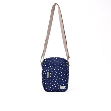 Bond Pocket Crossbody Bag in Navy Polka Dot - RUTHERFORD & Co
