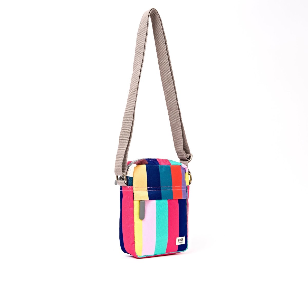 Bond Pocket Crossbody Bag in Wide Multi Stripe - RUTHERFORD & Co