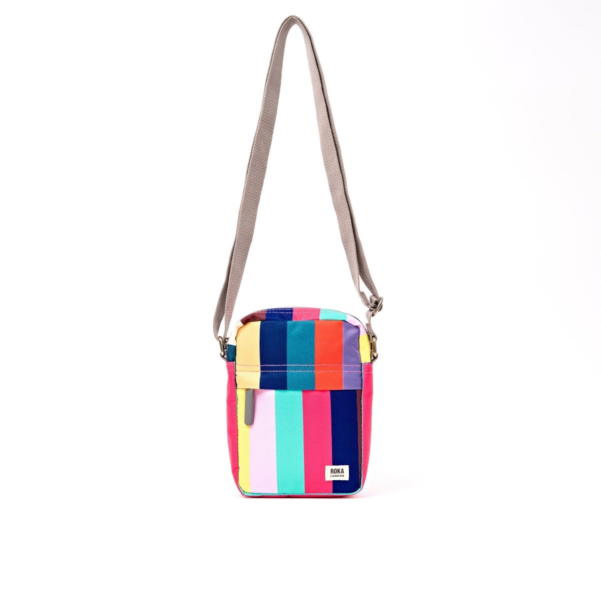 Bond Pocket Crossbody Bag in Wide Multi Stripe - RUTHERFORD & Co