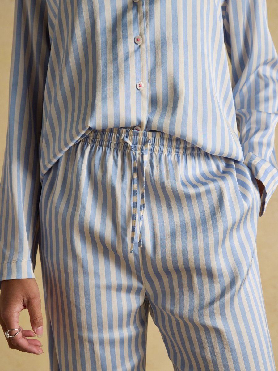 Bonnie Stripe Satin Pyjama Set - RUTHERFORD & Co