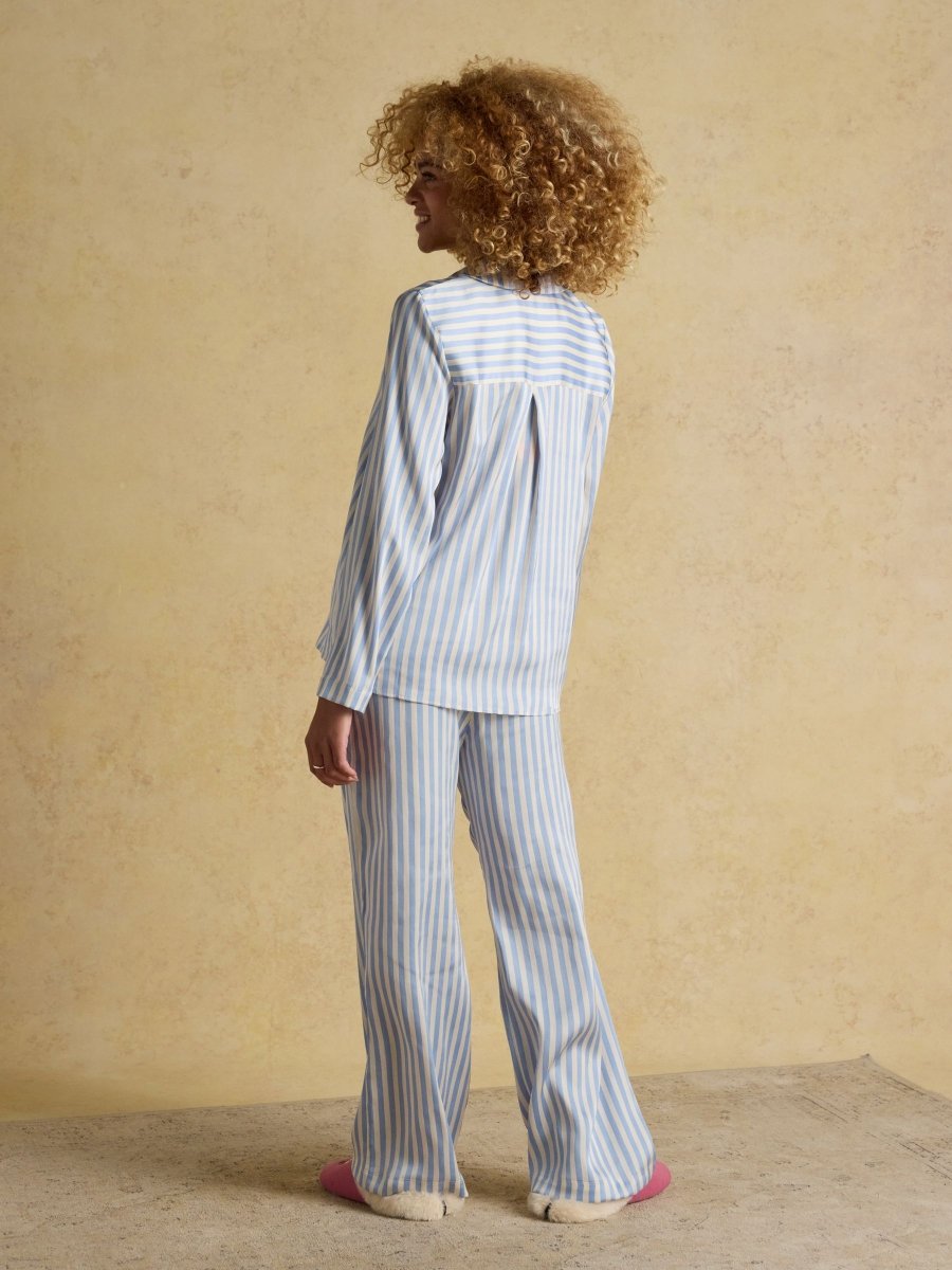Bonnie Stripe Satin Pyjama Set - RUTHERFORD & Co