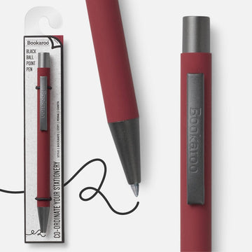 Bookaroo Pen Dark Red - RUTHERFORD & Co