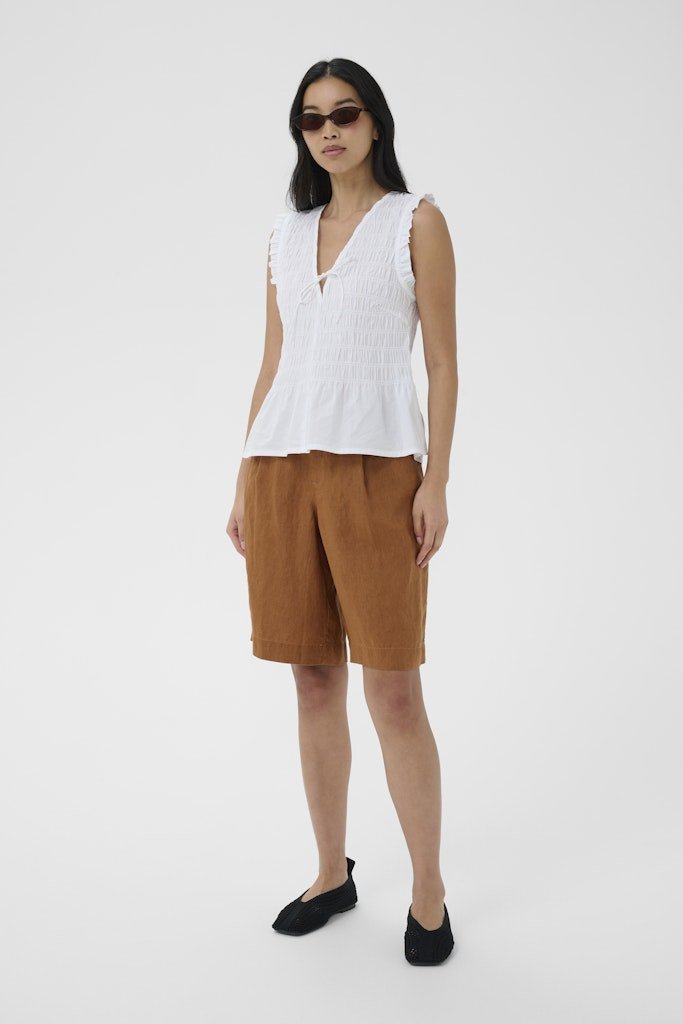 BorgnyPW Top - Bright White - RUTHERFORD & Co