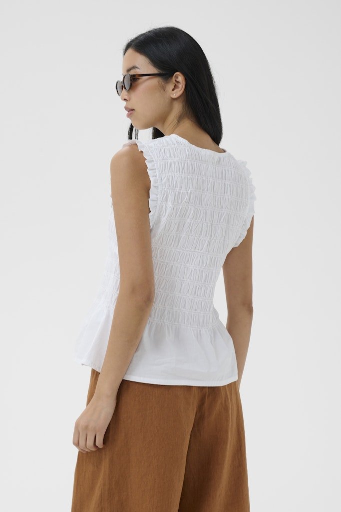 BorgnyPW Top - Bright White - RUTHERFORD & Co