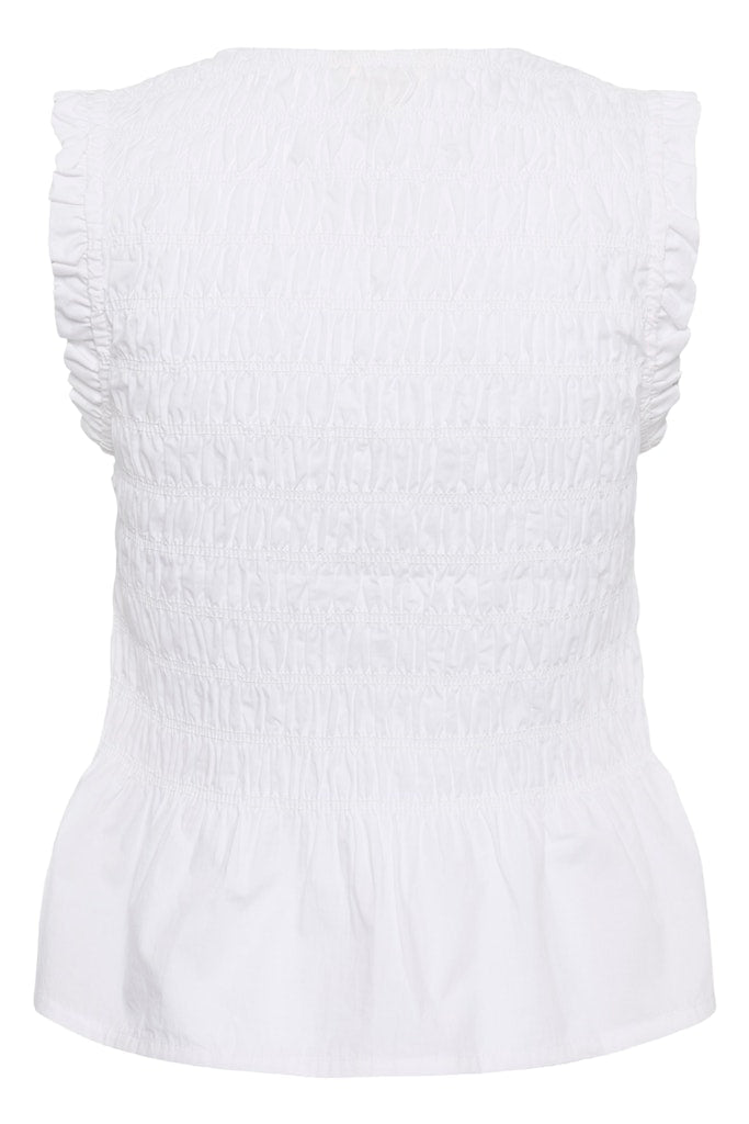 BorgnyPW Top - Bright White - RUTHERFORD & Co