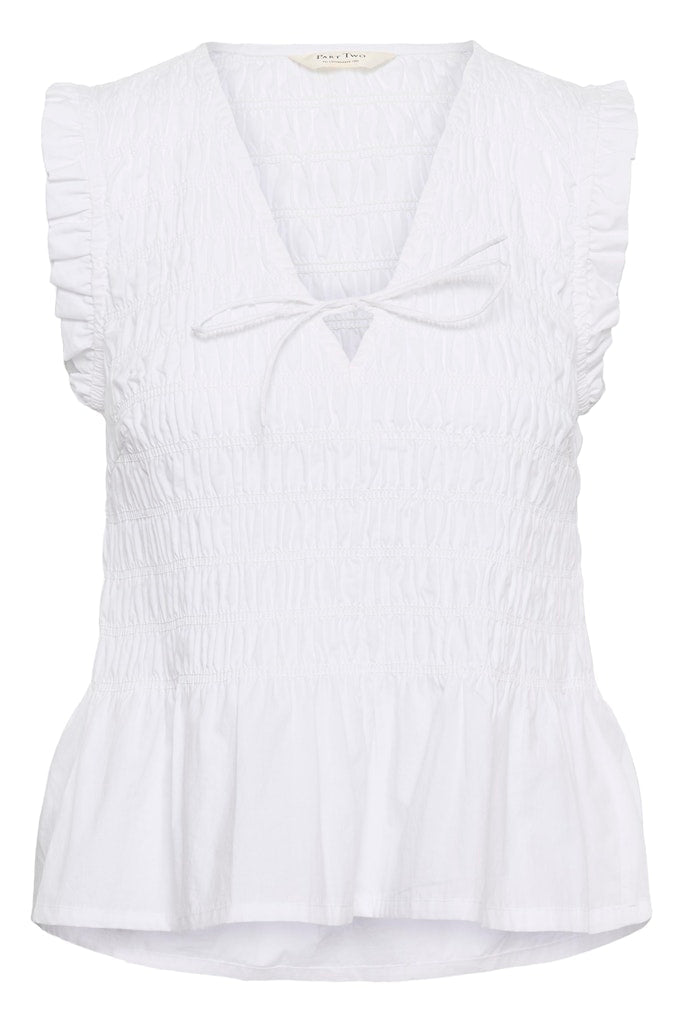 BorgnyPW Top - Bright White - RUTHERFORD & Co