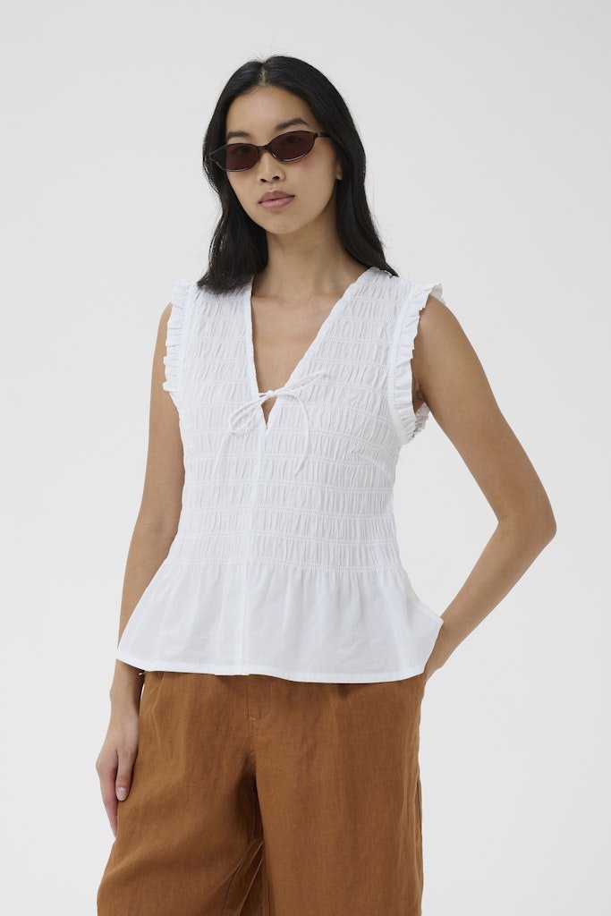 BorgnyPW Top - Bright White - RUTHERFORD & Co