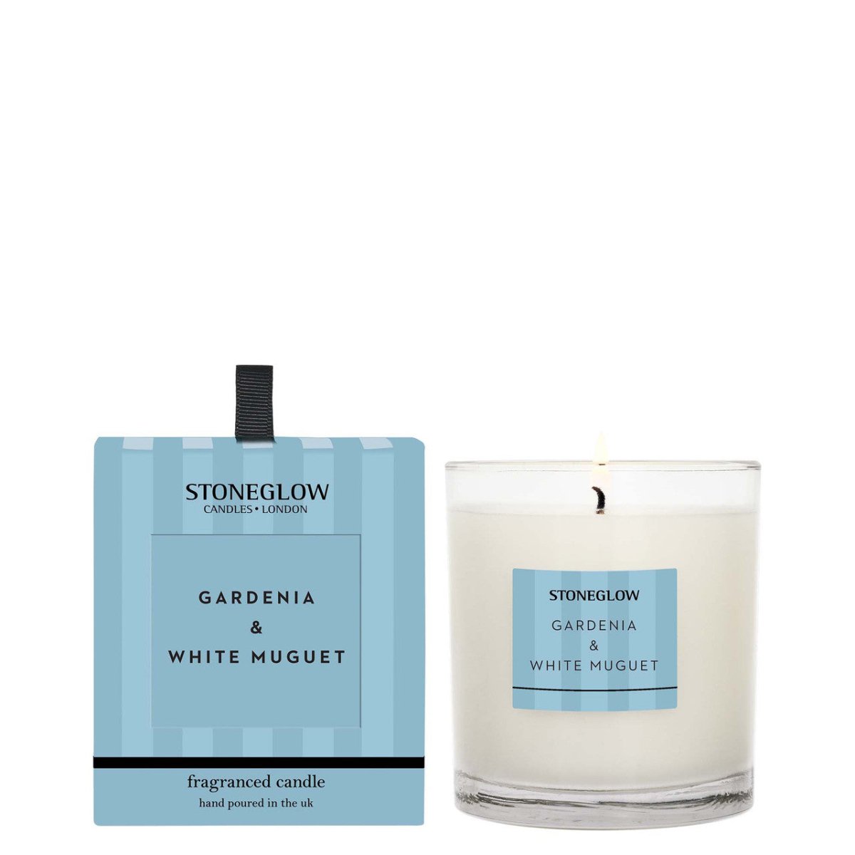 Boxed Tumbler Candle Gardenia & White Muguet - RUTHERFORD & Co