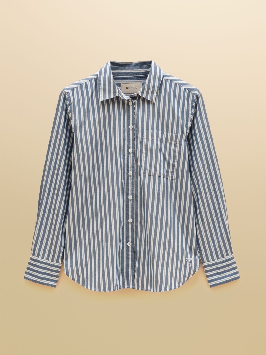 Boyfriend Oxford Blue Stripe Shirt - RUTHERFORD & Co
