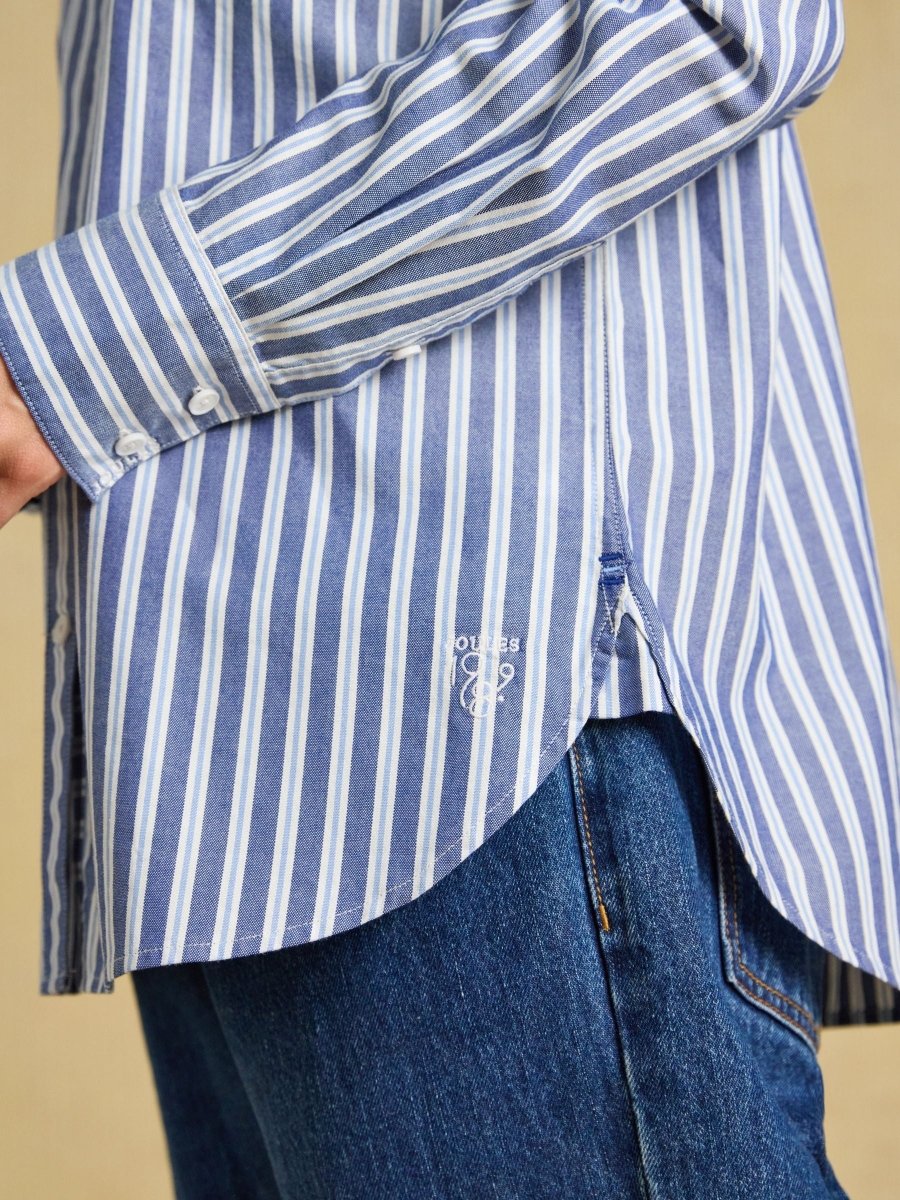 Boyfriend Oxford Blue Stripe Shirt - RUTHERFORD & Co