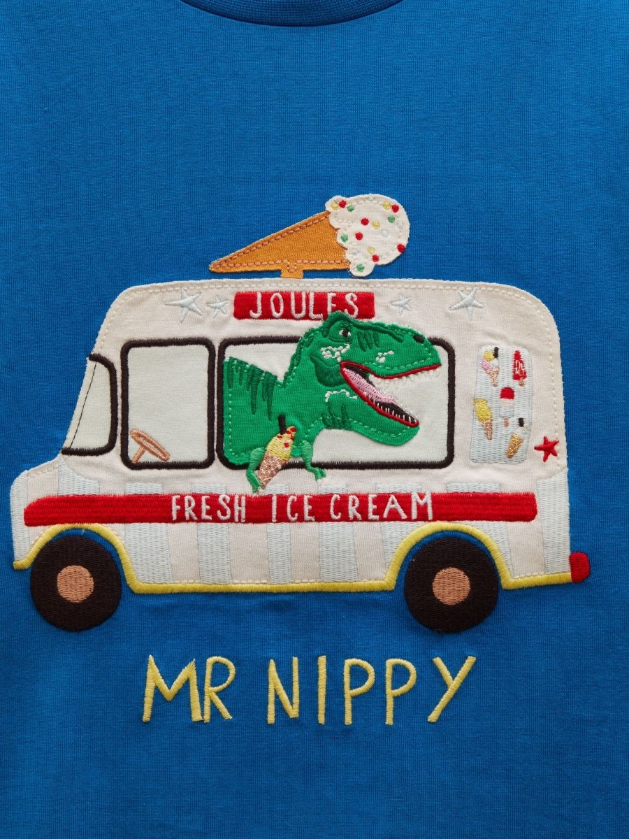 Boys' Archie Blue Applique Graphic T-Shirt - RUTHERFORD & Co