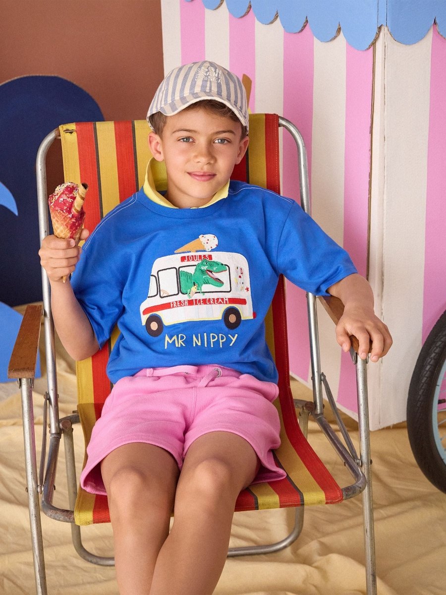 Boys' Archie Blue Applique Graphic T-Shirt - RUTHERFORD & Co