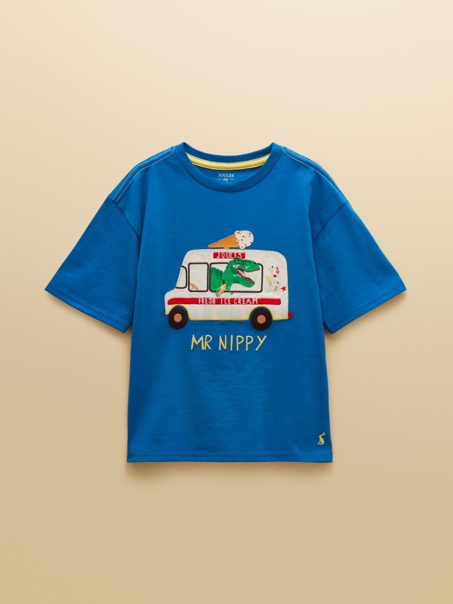 Boys' Archie Blue Applique Graphic T-Shirt - RUTHERFORD & Co