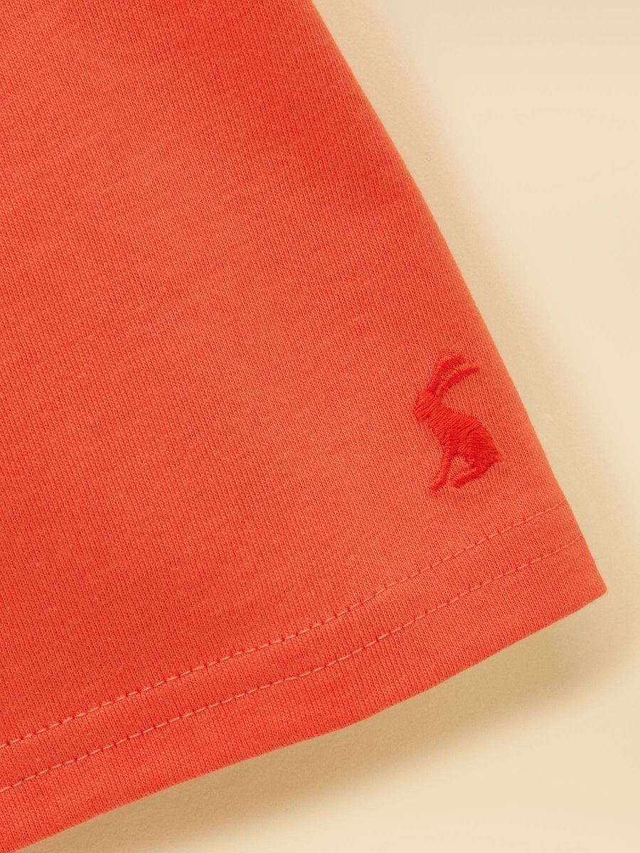 Boys' Archie Orange Short Sleeve Screenprint T-Shirt - RUTHERFORD & Co