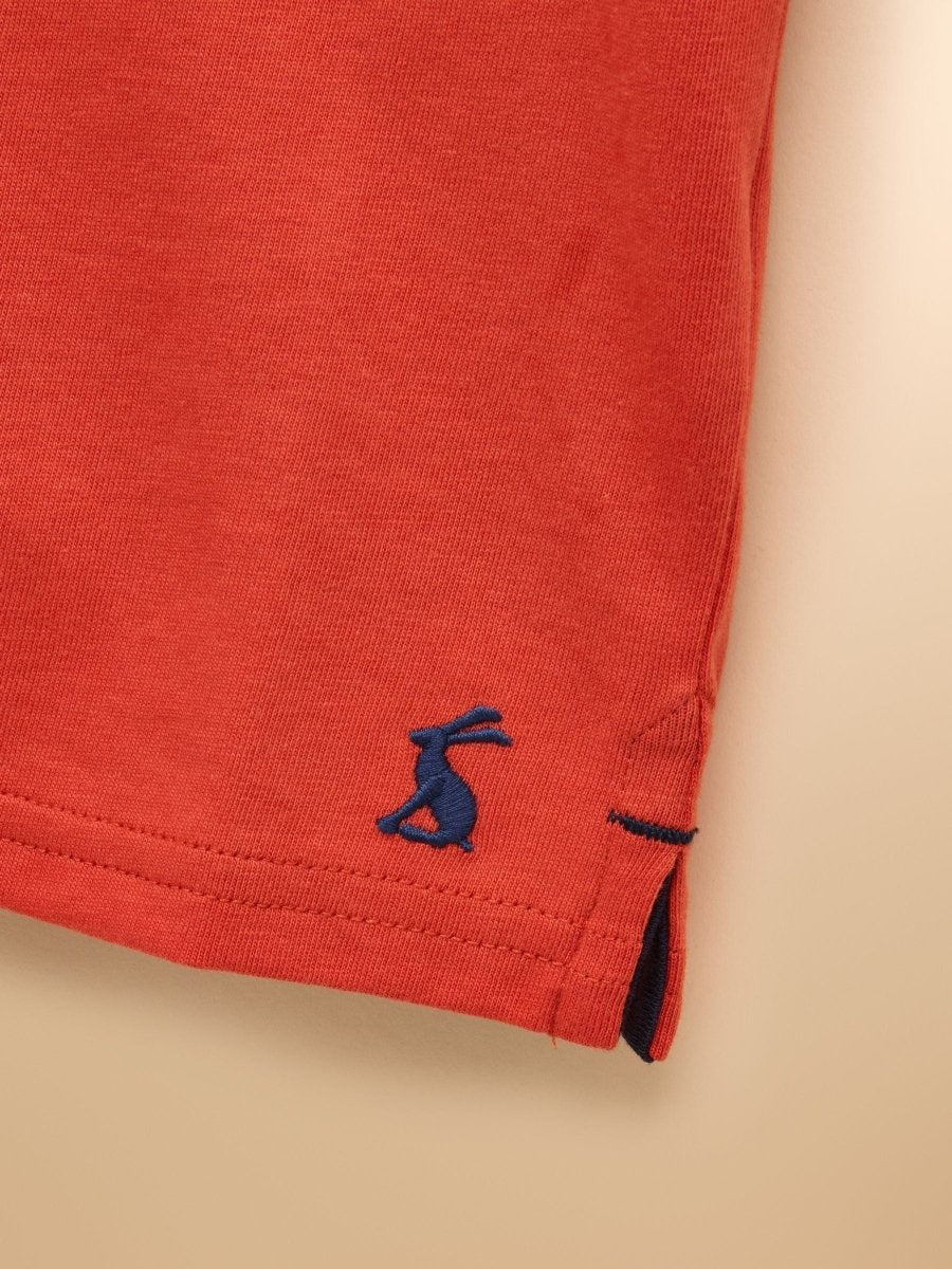 Boys' Ben Orange Short Sleeve T-Shirt - RUTHERFORD & Co