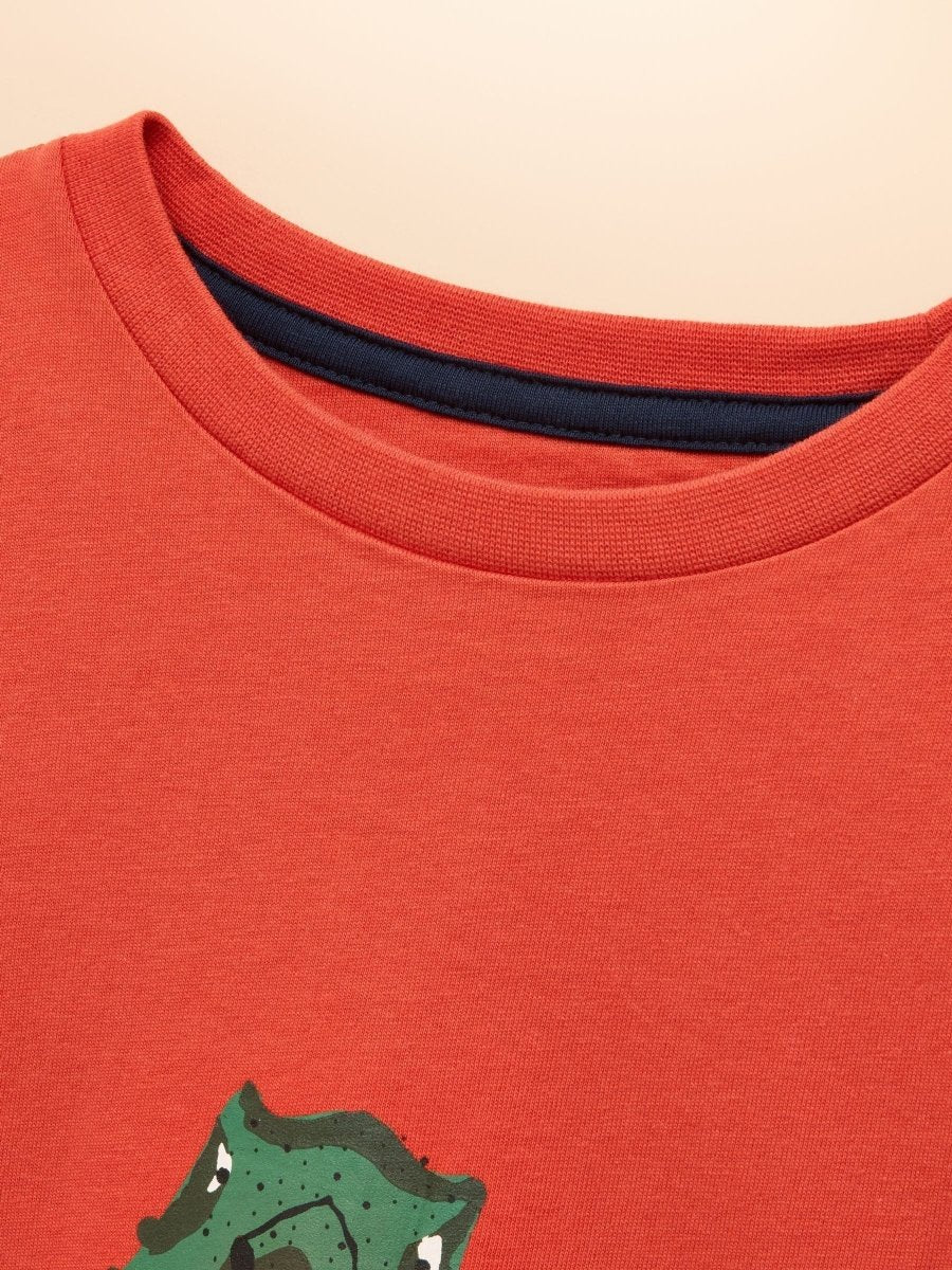 Boys' Ben Orange Short Sleeve T-Shirt - RUTHERFORD & Co
