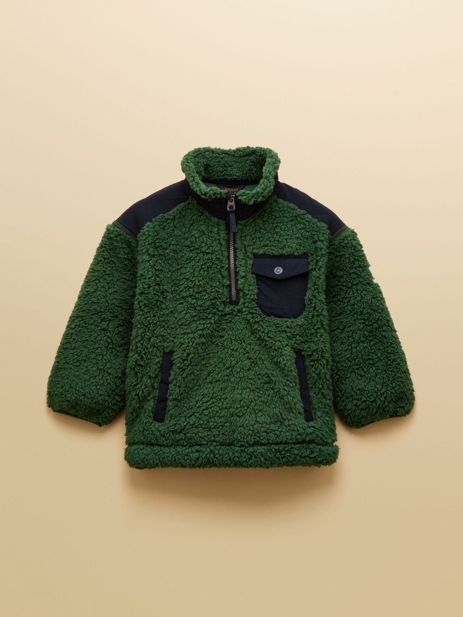 Boys' Billy Green Quarter Zip Fleece - RUTHERFORD & Co