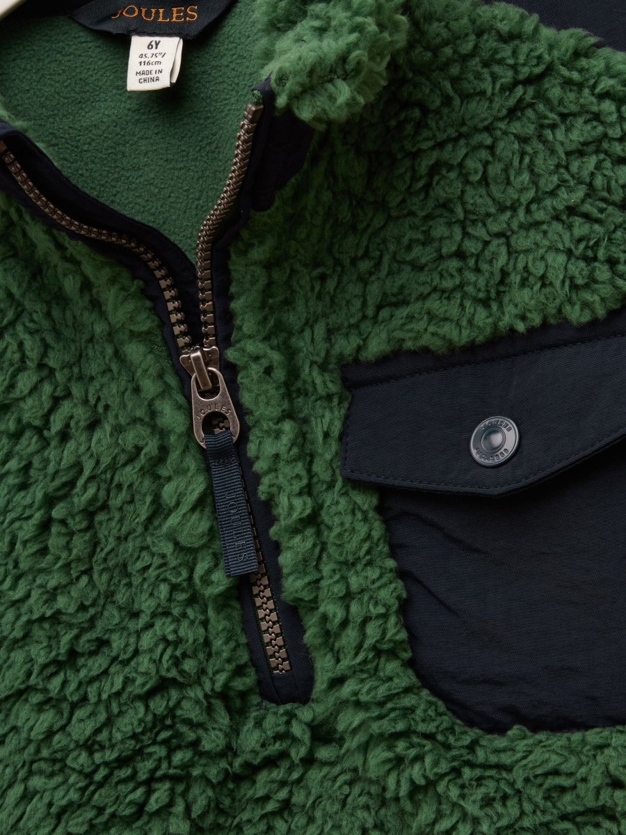 Boys' Billy Green Quarter Zip Fleece - RUTHERFORD & Co