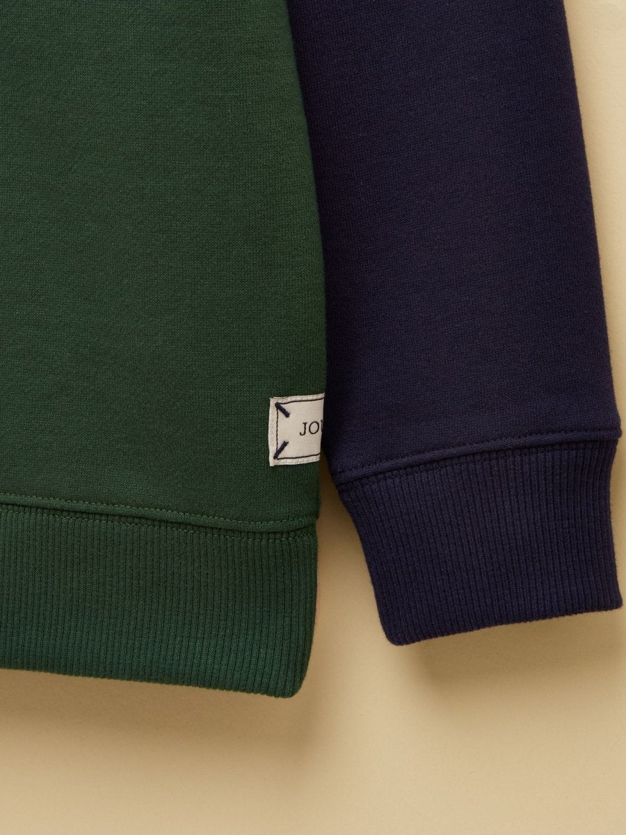 Boys' Elliot Multi Colourblock Quarter Zip Sweatshirt - RUTHERFORD & Co