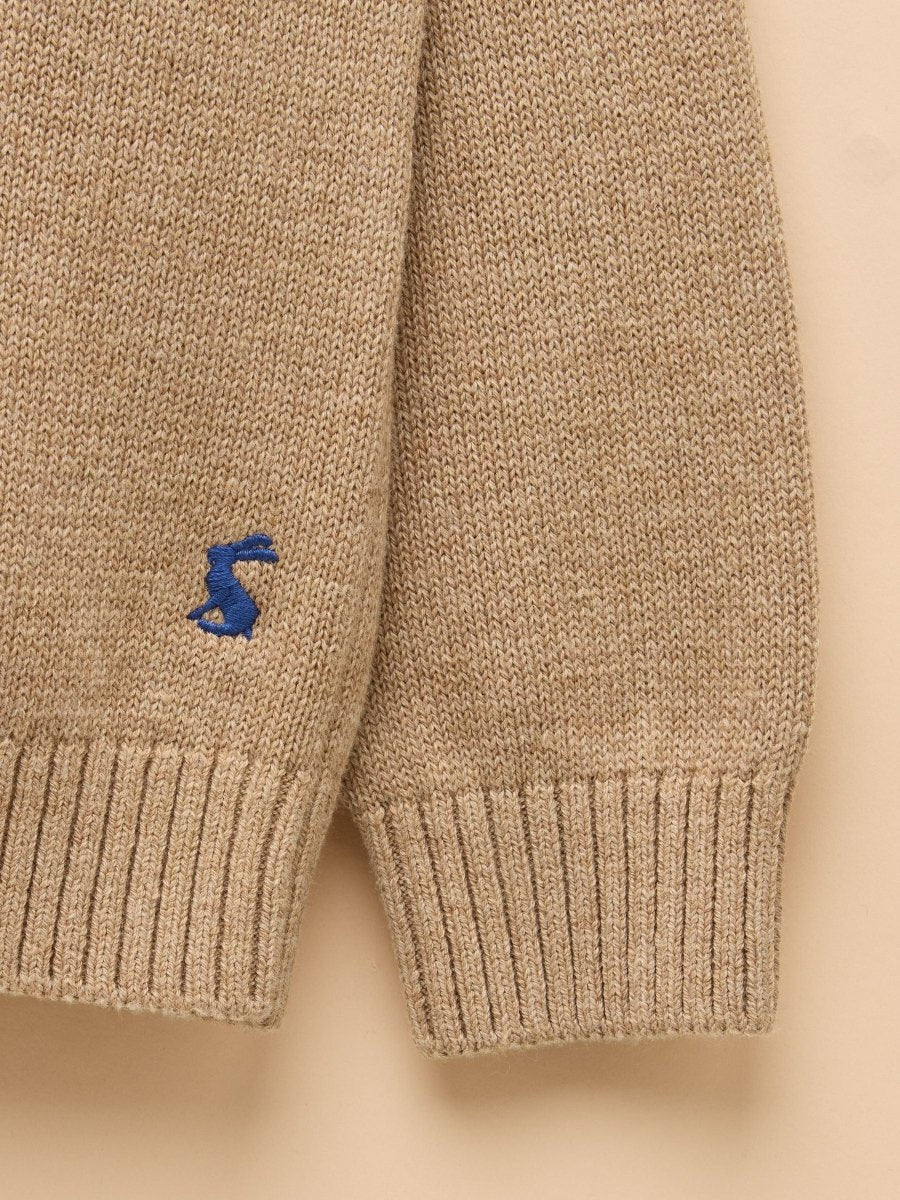 Boys' Fairisle Jonty Oatmeal Knit Jumper - RUTHERFORD & Co