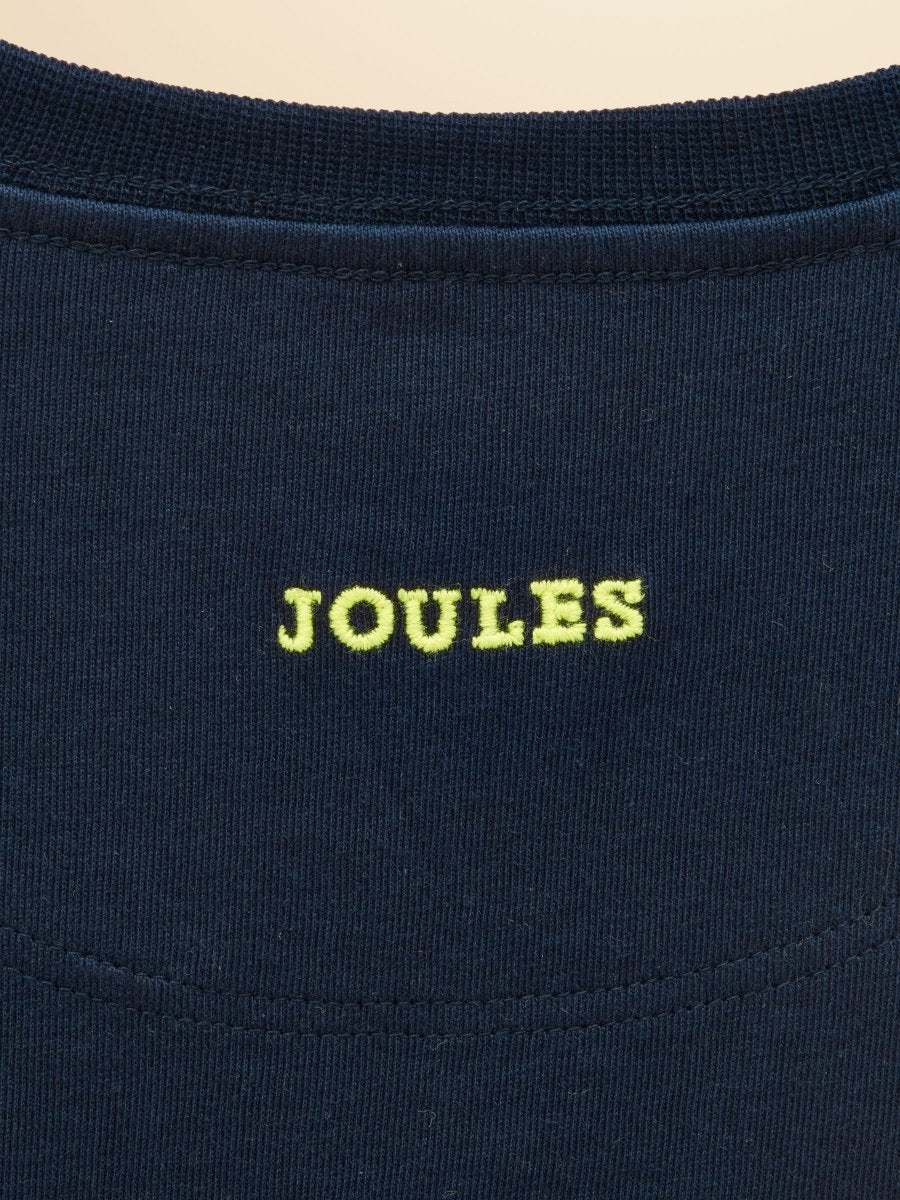 Boys' Finlay Navy Long Sleeve Superstitch Graphic T-Shirt - RUTHERFORD & Co