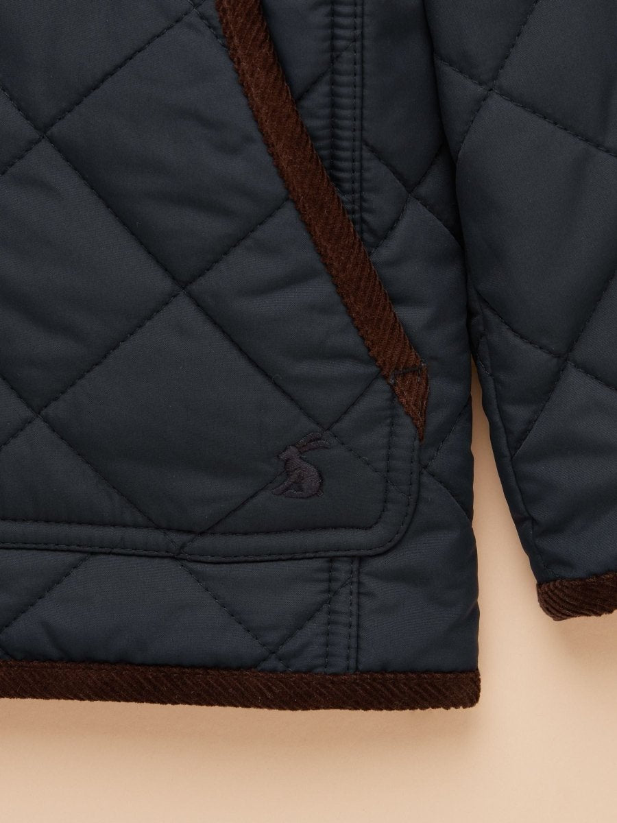 Boys' Maynard Navy Quilted Jacket - RUTHERFORD & Co