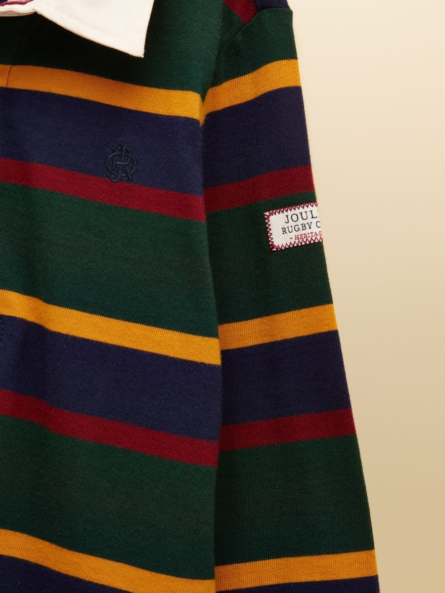 Boys' Rugby Club Multi Stripe Long Sleeve Shirt - RUTHERFORD & Co