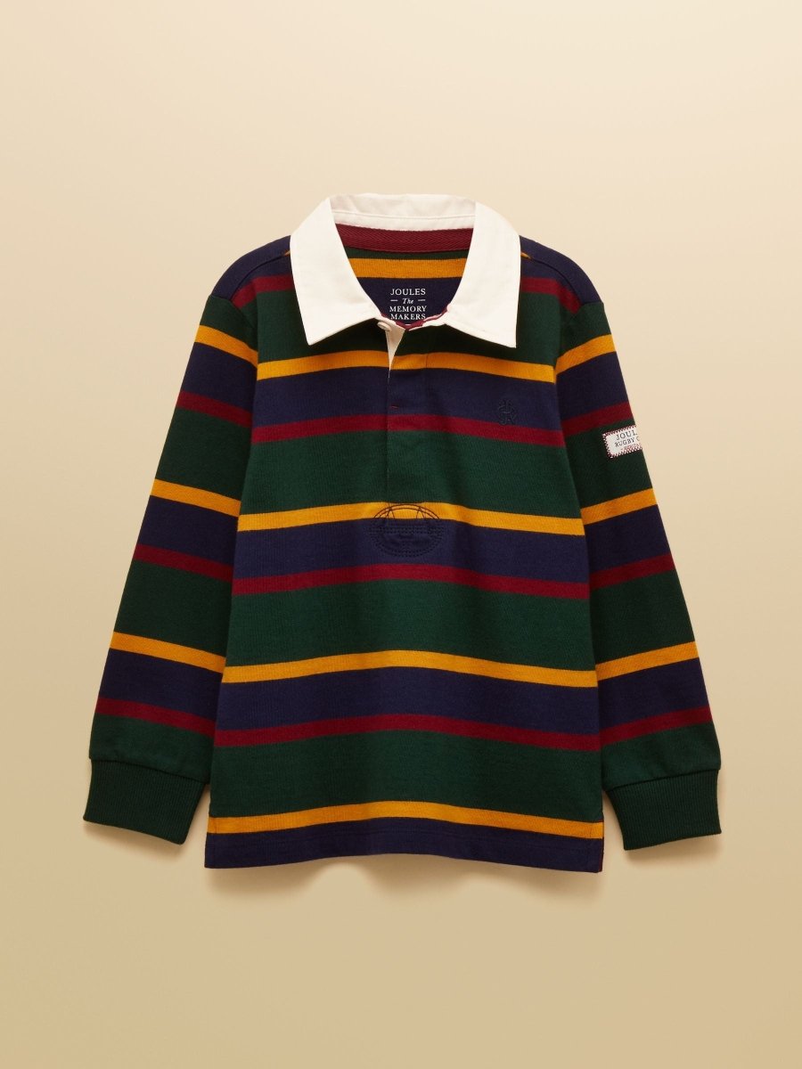 Boys' Rugby Club Multi Stripe Long Sleeve Shirt - RUTHERFORD & Co