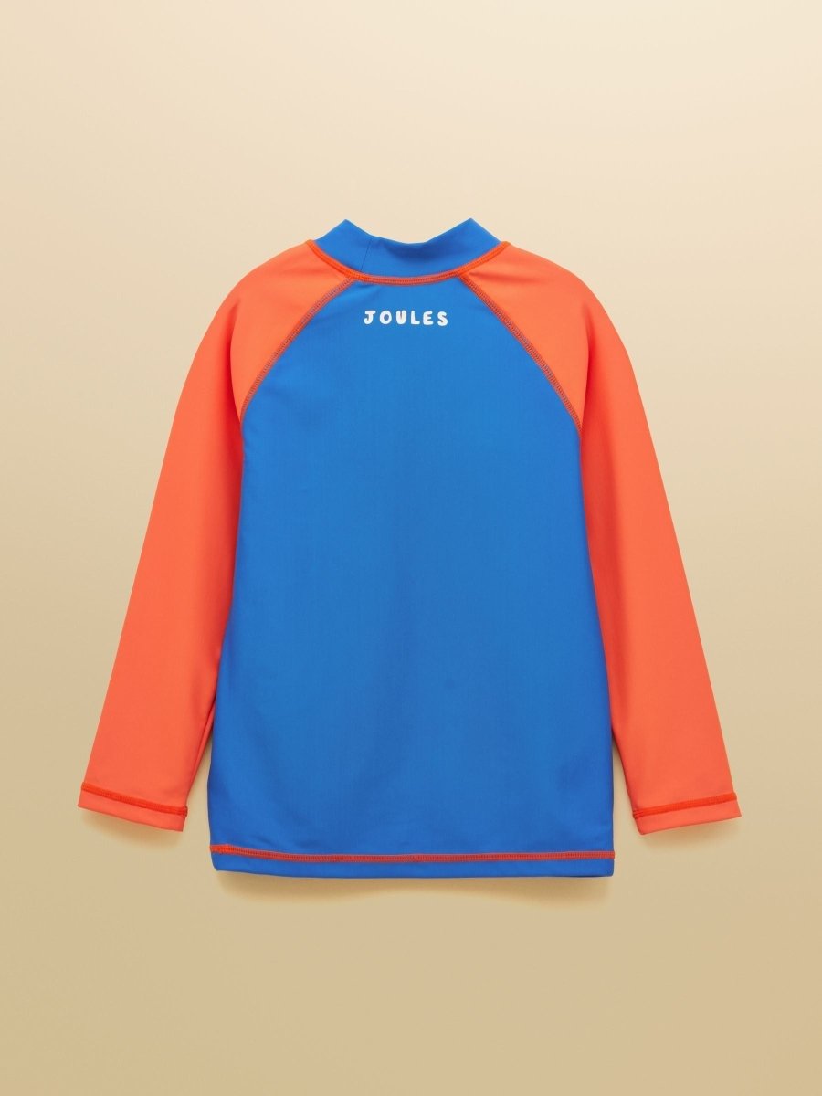 Boys' Wave Blue & Orange Sunsafe Swim Vest - RUTHERFORD & Co