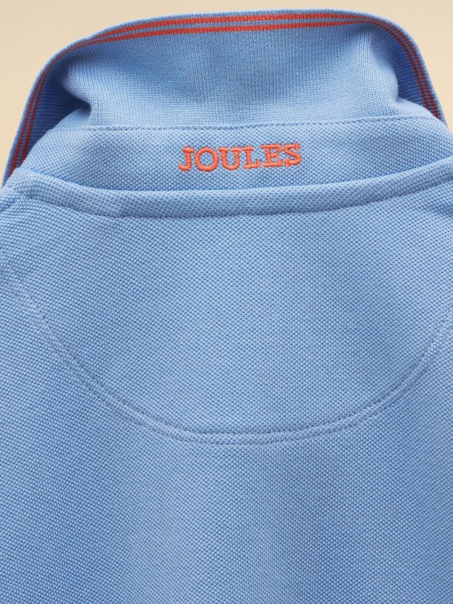 Boys' Woody Blue Short Sleeve Cotton Polo Shirt - RUTHERFORD & Co