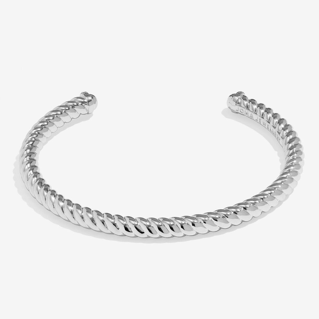 Bracelet Bar Cable Bangle In Silver Plating - RUTHERFORD & Co