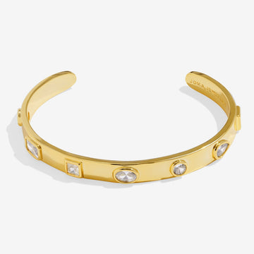 Bracelet Bar Cubic Zirconia Bangle In Gold Plating - RUTHERFORD & Co