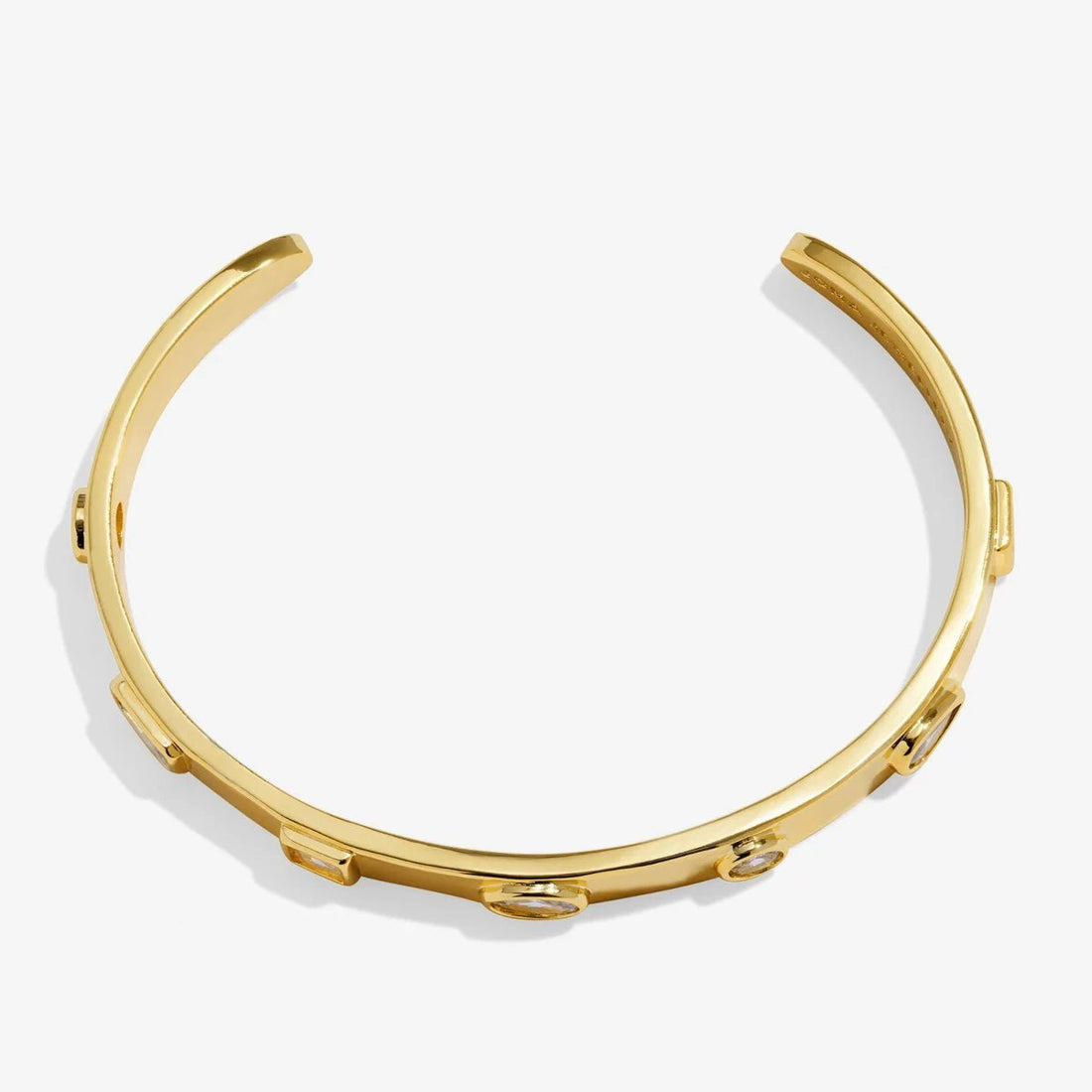 Bracelet Bar Cubic Zirconia Bangle In Gold Plating - RUTHERFORD & Co