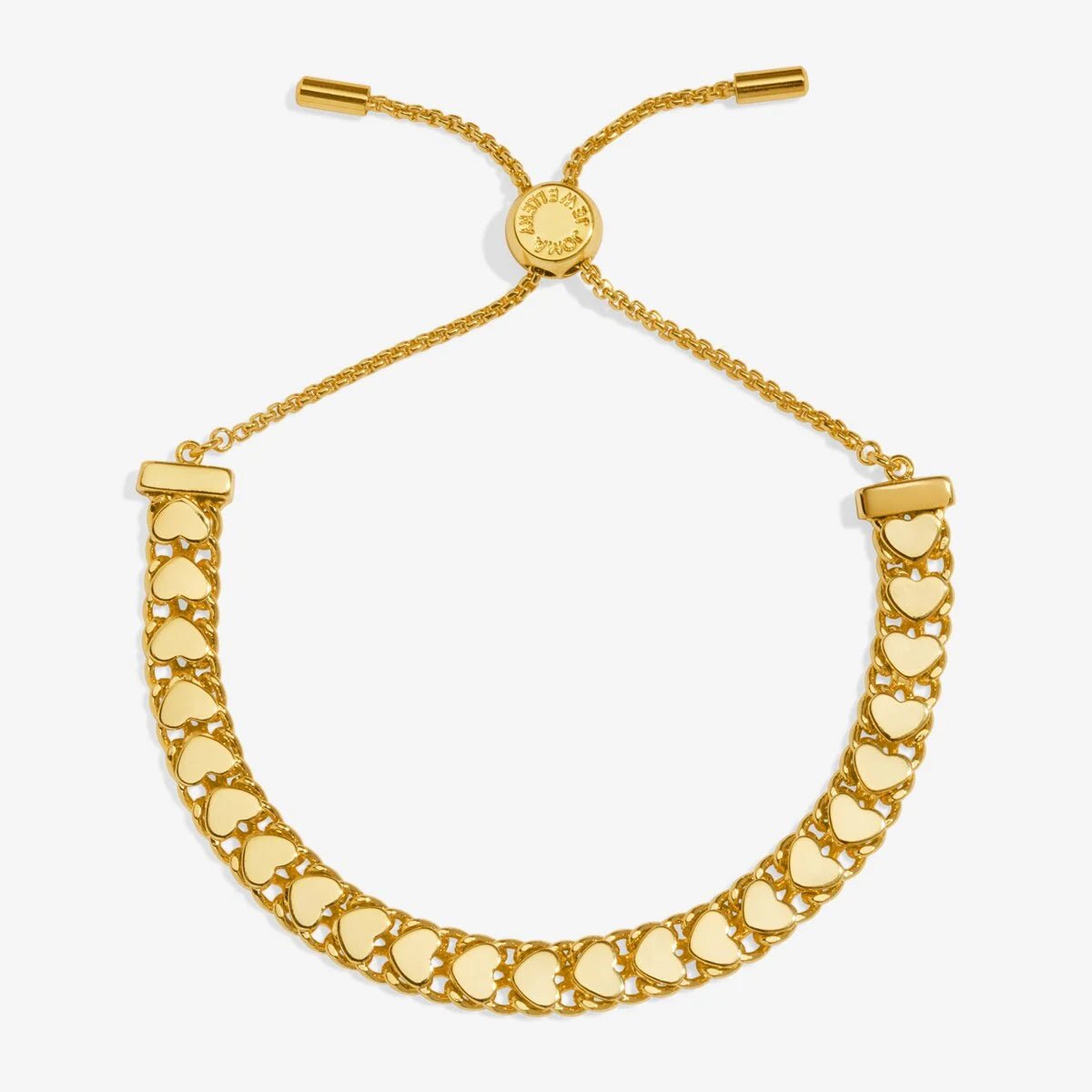Bracelet Bar Heart Chain Bracelet In Gold Plating - RUTHERFORD & Co