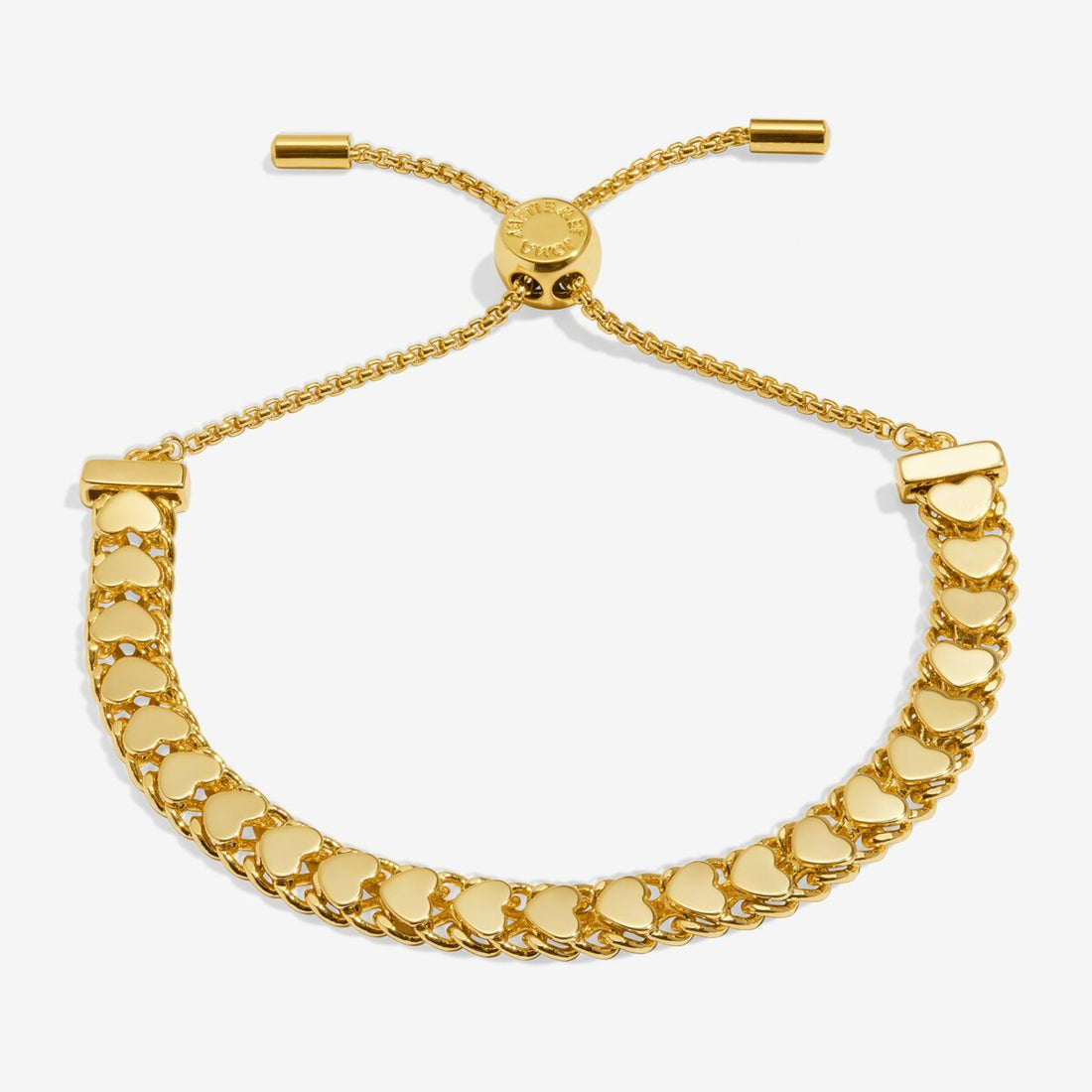 Bracelet Bar Heart Chain Bracelet In Gold Plating - RUTHERFORD & Co