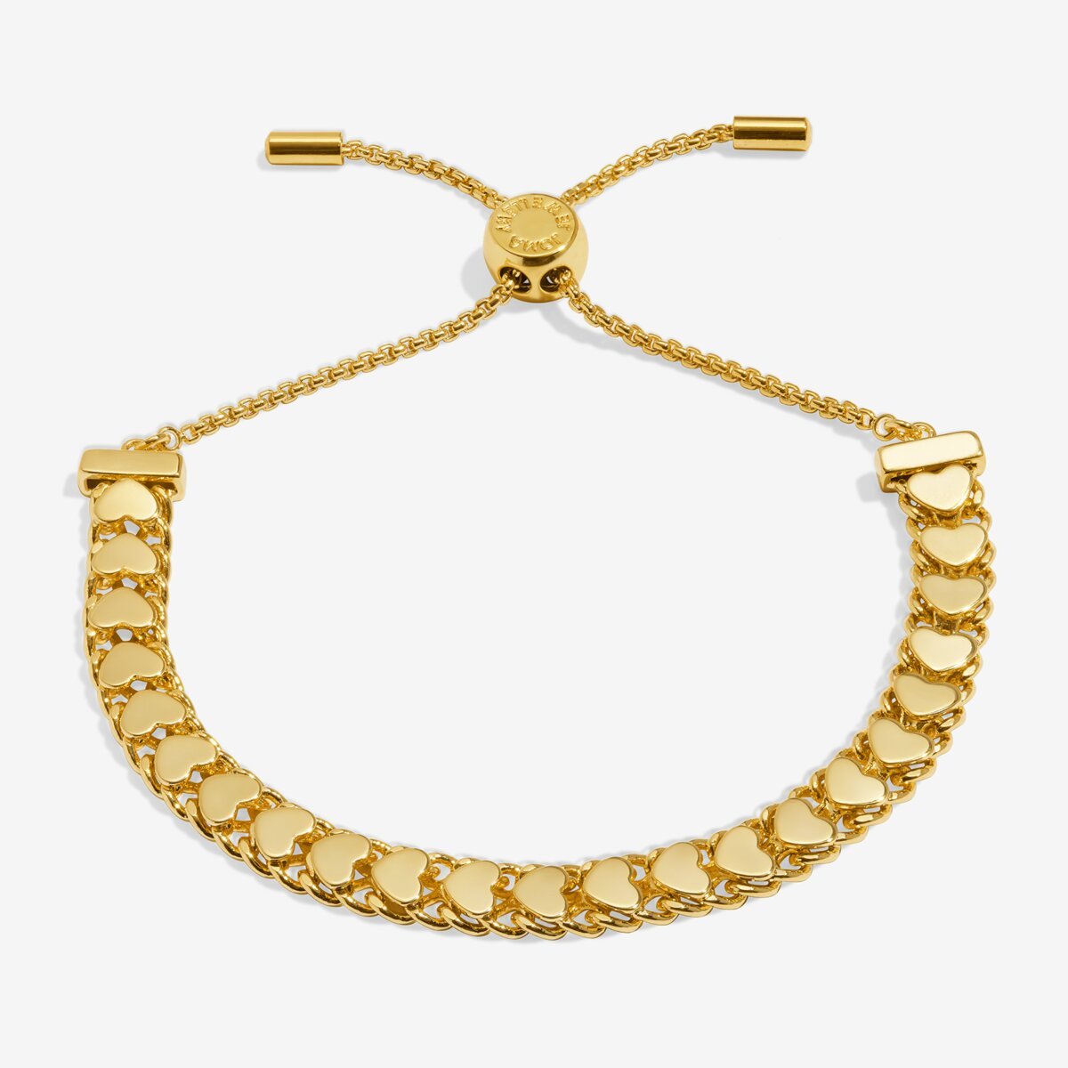 Bracelet Bar Heart Chain Bracelet In Gold Plating - RUTHERFORD & Co