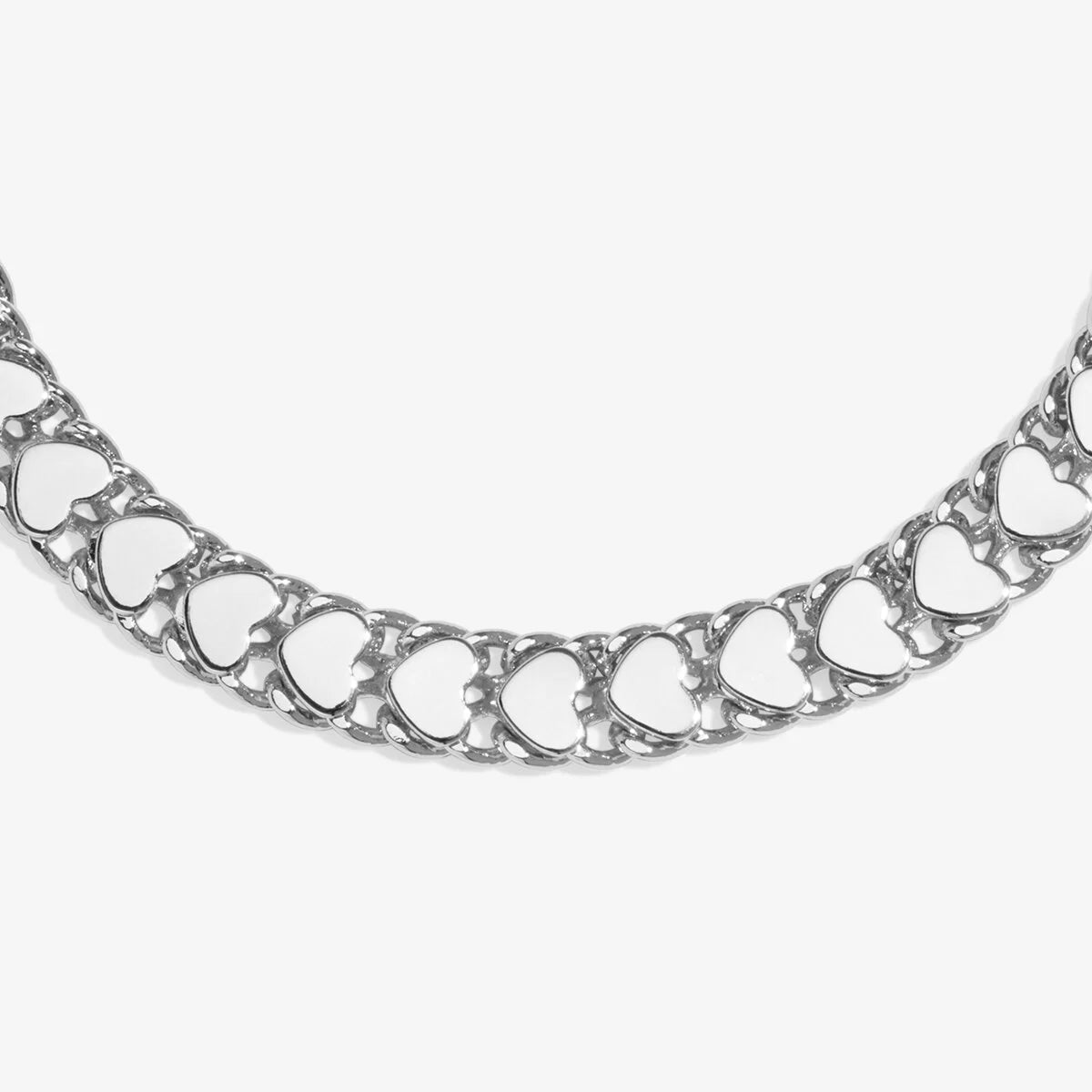 Bracelet Bar Heart Chain Bracelet In Silver Plating - RUTHERFORD & Co
