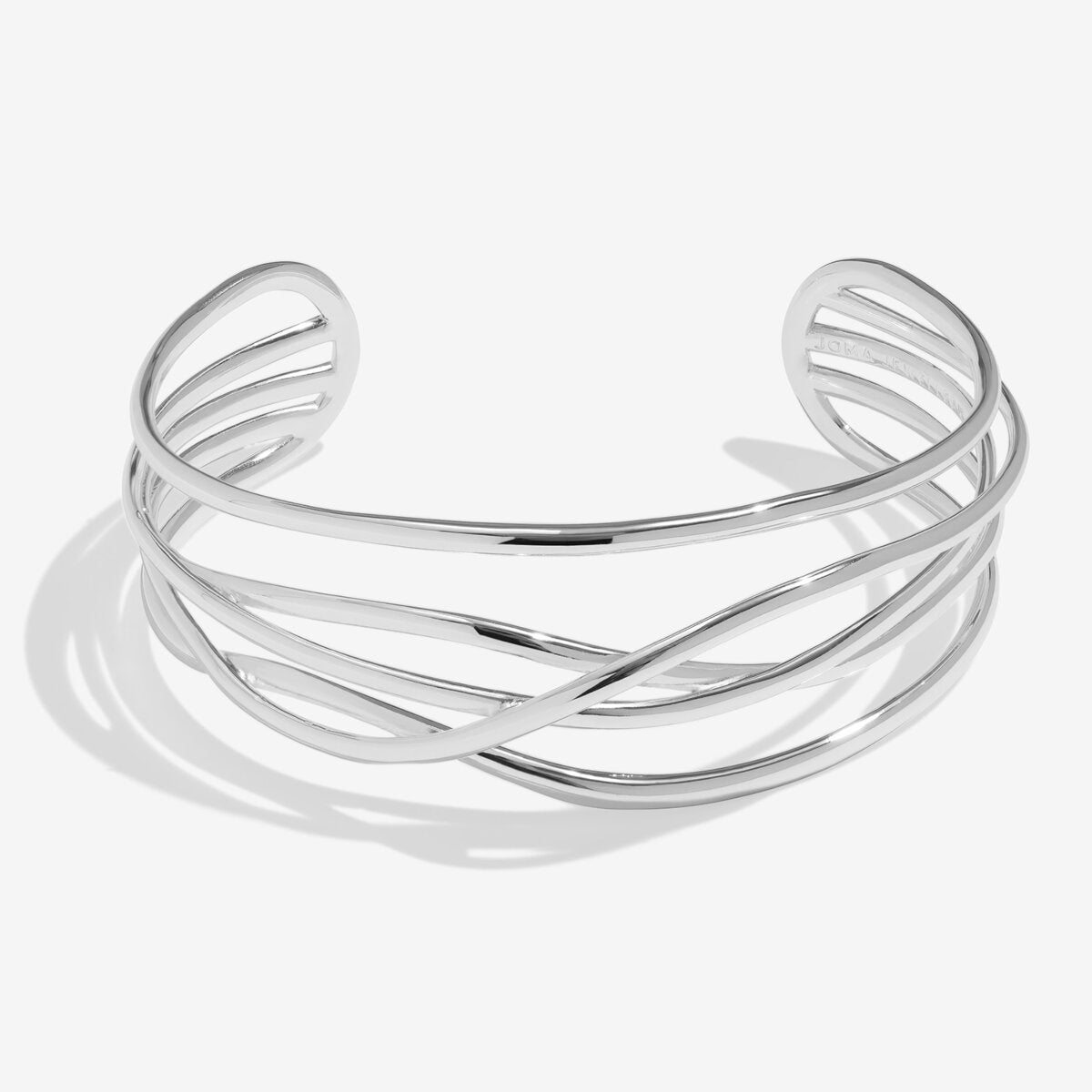 Bracelet Bar Organic Wavy Bangle In Silver Plating - RUTHERFORD & Co