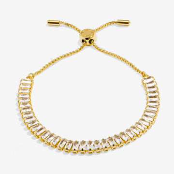 Bracelet Bar Tennis Bracelet In Gold Plating - RUTHERFORD & Co