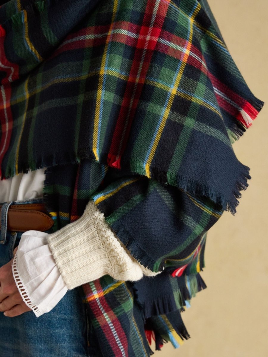Bracewell Navy Scarf - RUTHERFORD & Co