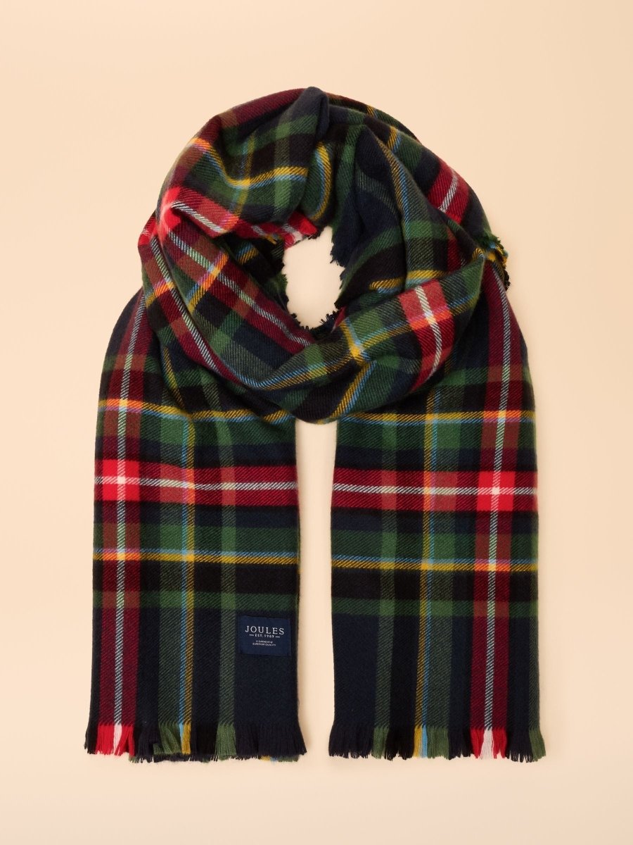Bracewell Navy Scarf - RUTHERFORD & Co