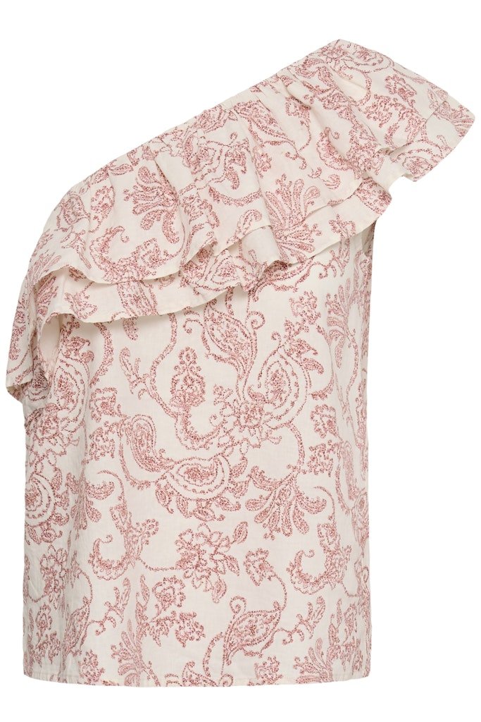 BrendaPW Top Blouse - Peach Blossom Dot Paisley - RUTHERFORD & Co
