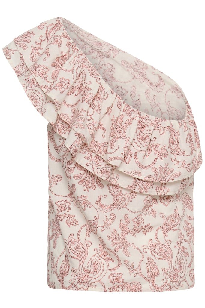 BrendaPW Top Blouse - Peach Blossom Dot Paisley - RUTHERFORD & Co