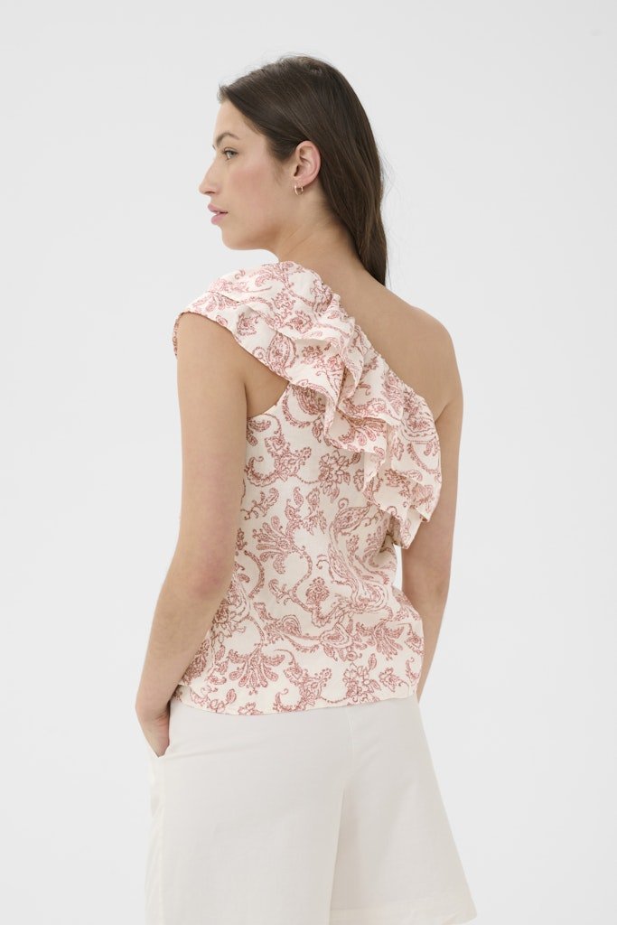 BrendaPW Top Blouse - Peach Blossom Dot Paisley - RUTHERFORD & Co