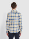 Brewer Slim Fit Check Organic Cotton Oxford Shirt In Hazelnut - RUTHERFORD & Co