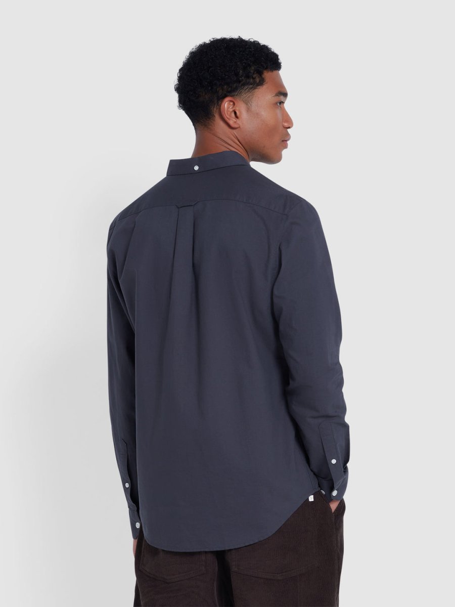 Brewer Slim Fit Organic Cotton Oxford Shirt - RUTHERFORD & Co