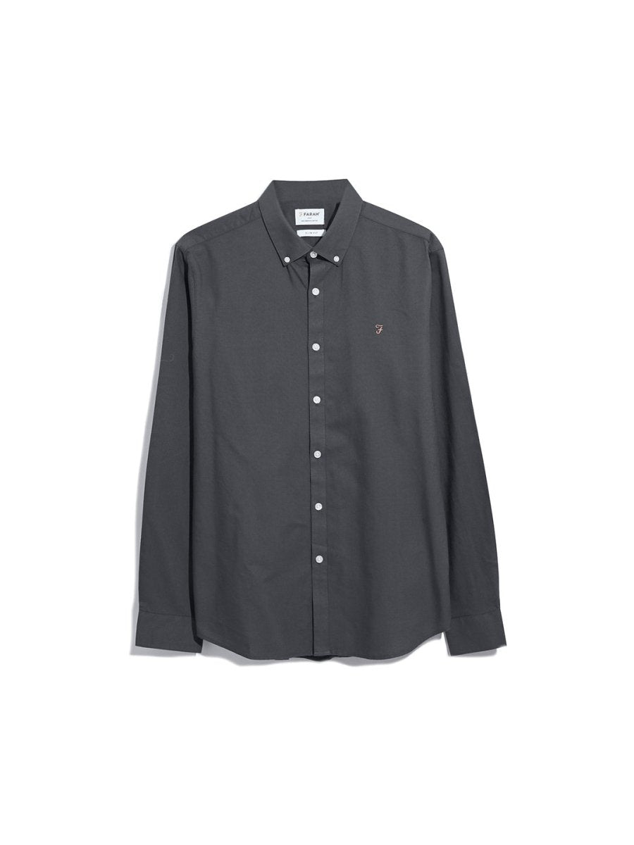 Brewer Slim Fit Organic Cotton Oxford Shirt - RUTHERFORD & Co