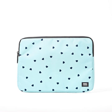 Brick Lane Laptop Sleeve in Heart Print - RUTHERFORD & Co